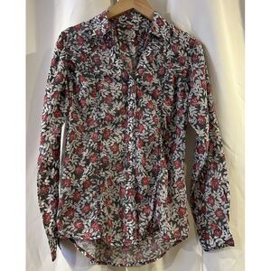 Rock‎ By Wrangler Floral Roses Western Long Sleeve Size Medium